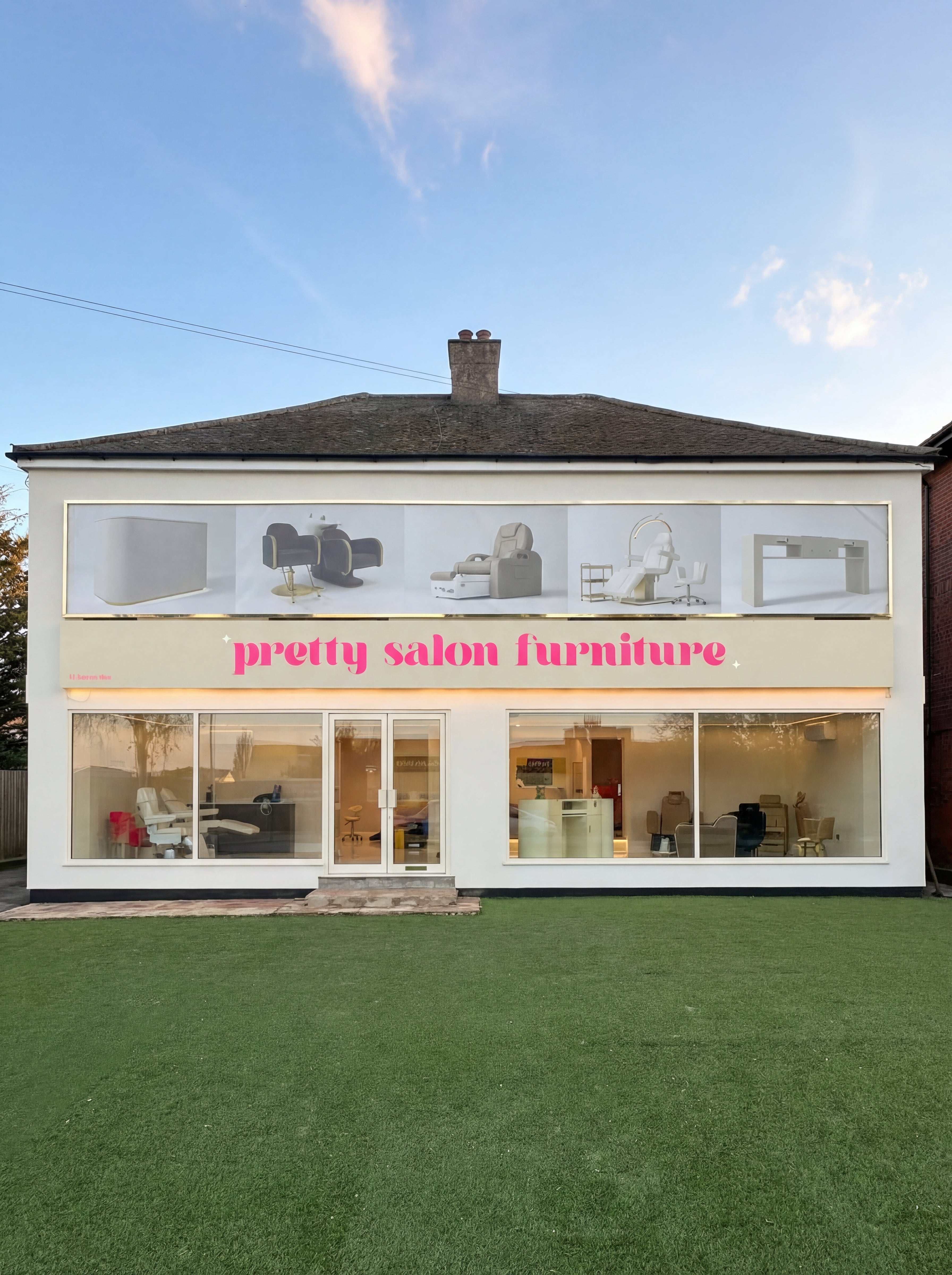 Render Project of Pretty salon furniture showroom 